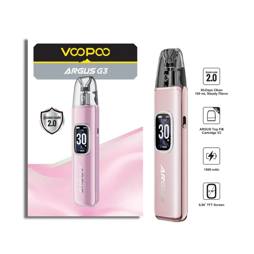 VOOPOO ARGUS G3 註油主機套裝 | 1500mAh超長續航 | iCOSM 2.0潔淨系統 | 台灣現貨